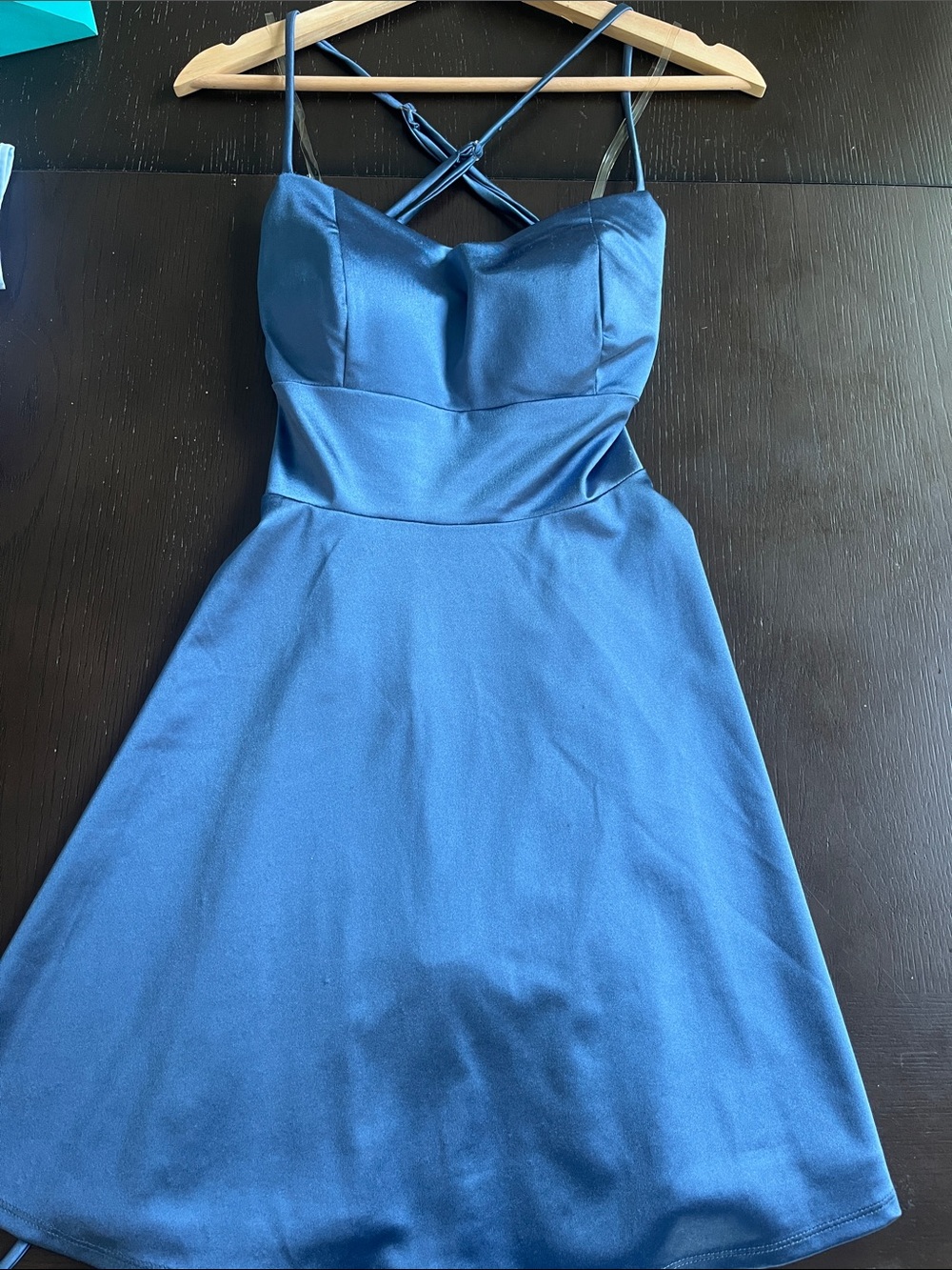 Honey and Rosie Denim Lace-Up Mini Dress